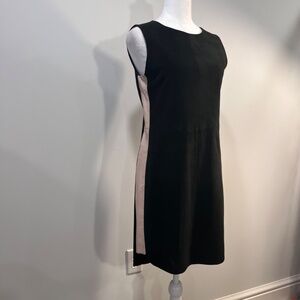 My Tribe Black & White Suede Hi Lo Suede Dress Size S